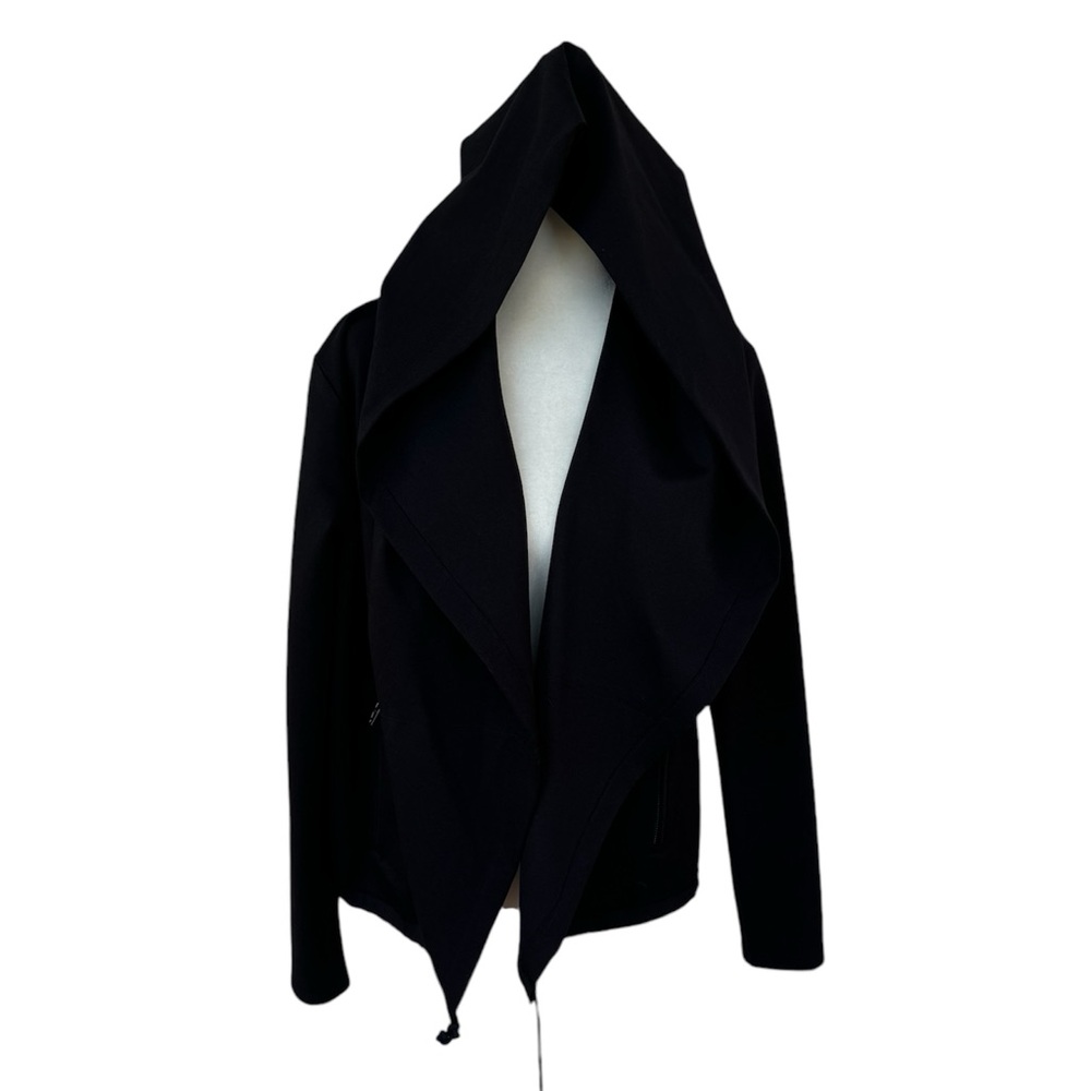 Blank NYC Open Front Hooded Wrap Jacket